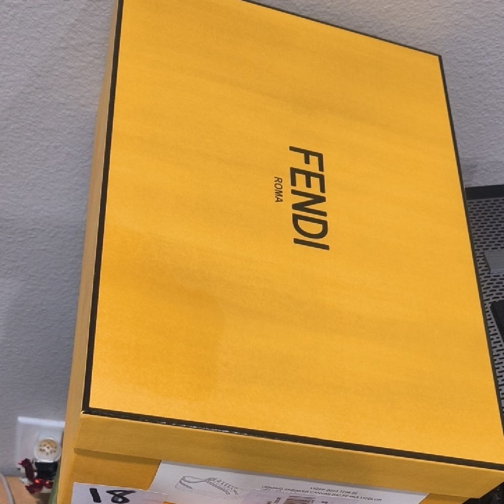 Fendi Yellow Shoe Box